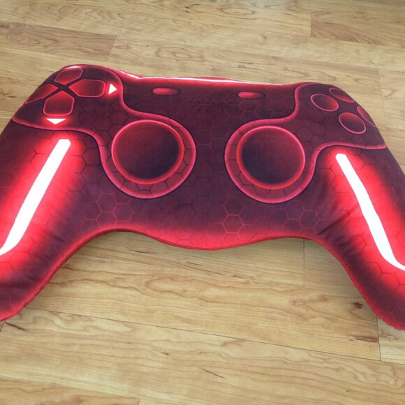 Game Controller Shaped Pillow Red & Black - Picture 3 of 3